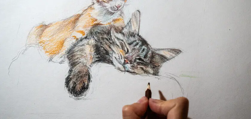 jak narysować kota