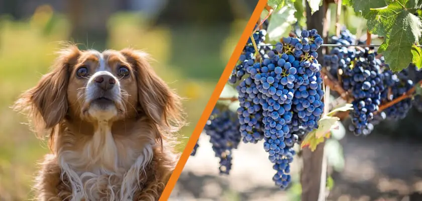 czy pies może jeść winogrona
